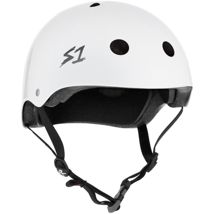 Casque S-One Mega Lifer Blanc Brillant – Skate, trottinette, roller — vue 1