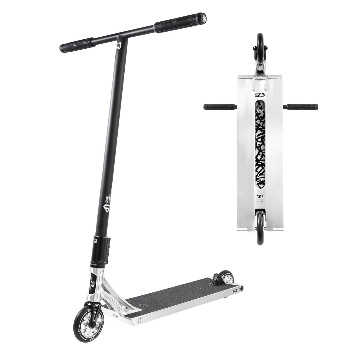 CORE ST3 trottinette freestyle complète polie