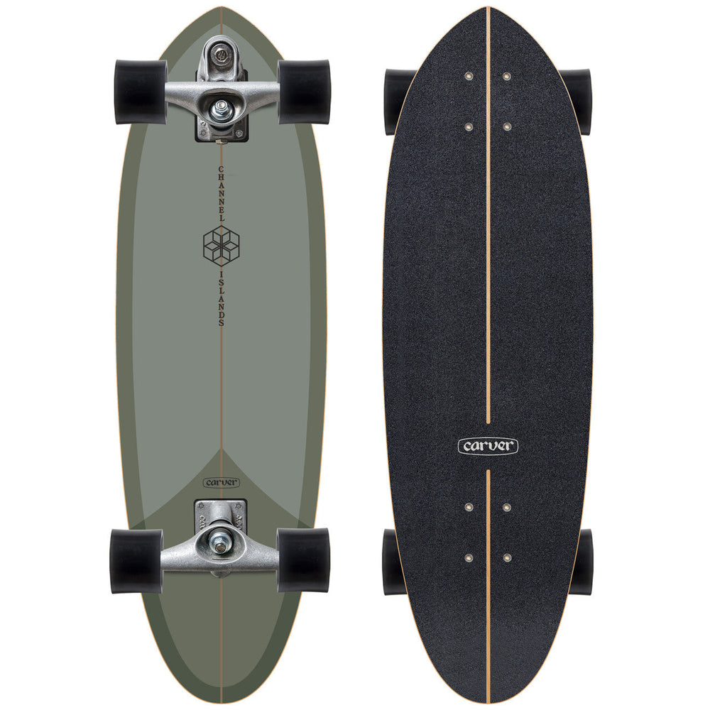Carver Surfskate Channel Islands Mid Sage 32.5" — vue 1