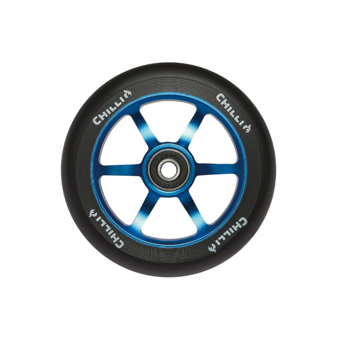 Chilli roue Bleu 110mm trottinette freestyle x2