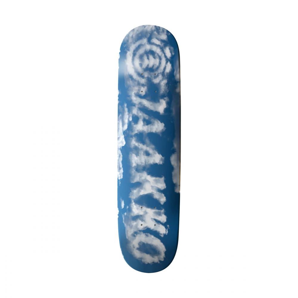 Planche de skateboard Element Clouds Jaakko Ojanen bleue et blanche