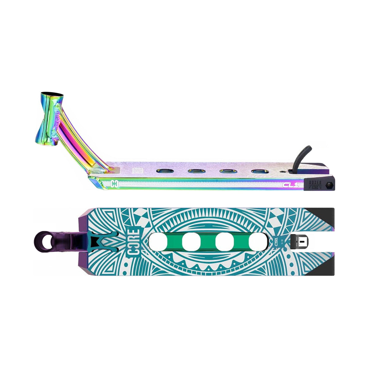 CORE CL1 deck trottinette freestyle noir et chrome