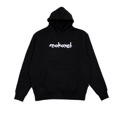 Pull à capuche Anti graphic Mokovel noir — vue 1