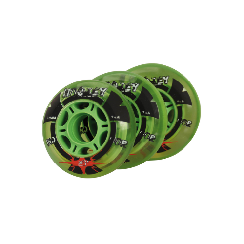 213 Street Hockey Indoor Wheel Rollers 80mm 74A Green