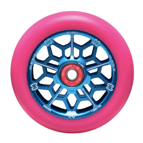 CORE Roue Hex V2 Trottinette rose 110mm Freestyle 110mm