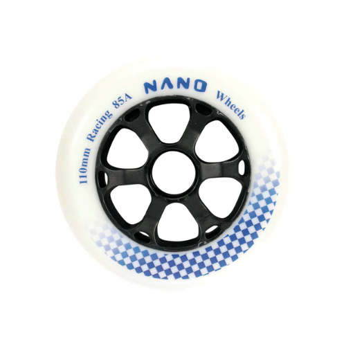 Nano roue Rollers balade Racing 110mm 85A Blanc