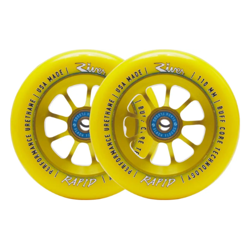 River Rapid Sunrise 110mm Freestyle Scooter Wheels x2 Pair — vue 1