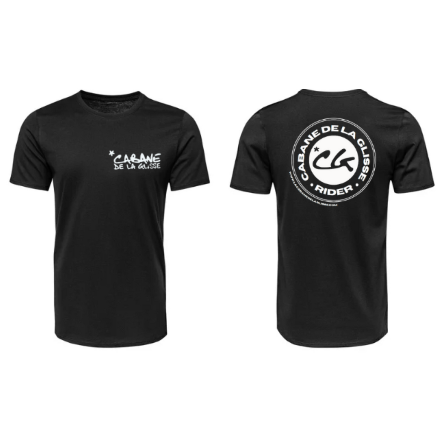 T-Shirt Cabane de la Glisse Noir personnalisé