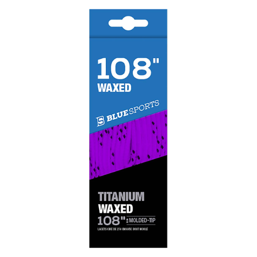 Blue Sports Violet Waxed Skate Laces