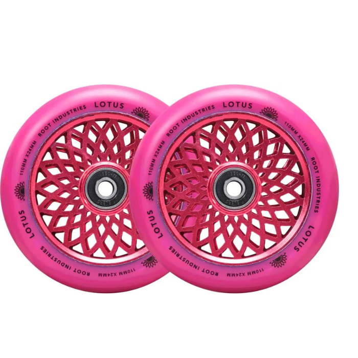 Root industrie roue lotus rose 110mm trottinette freestyle