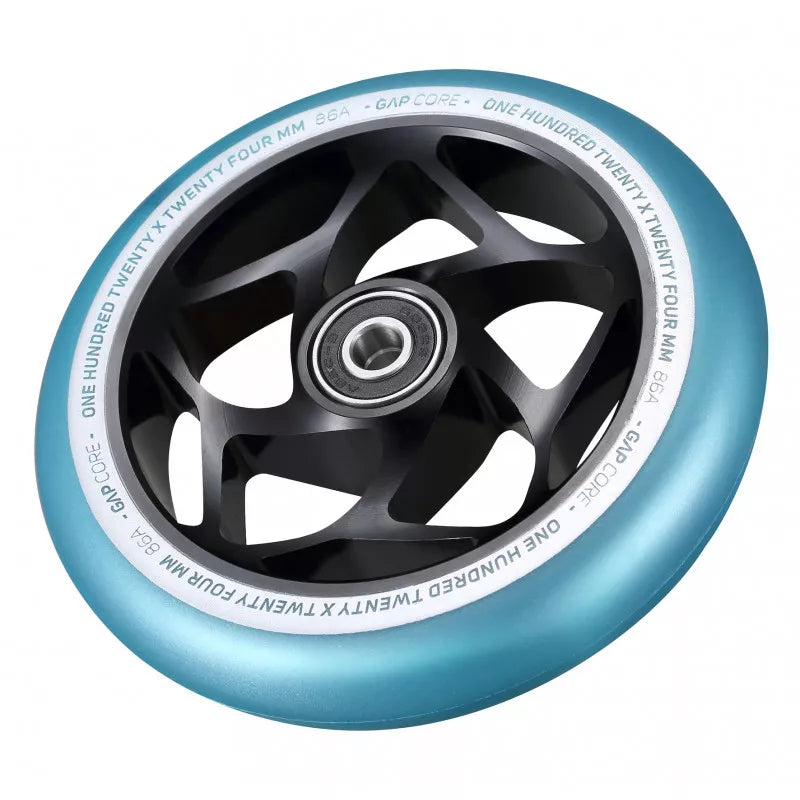 BLUNT Roue Gap core Noire Turquoise 120mm trottinette freestyle
