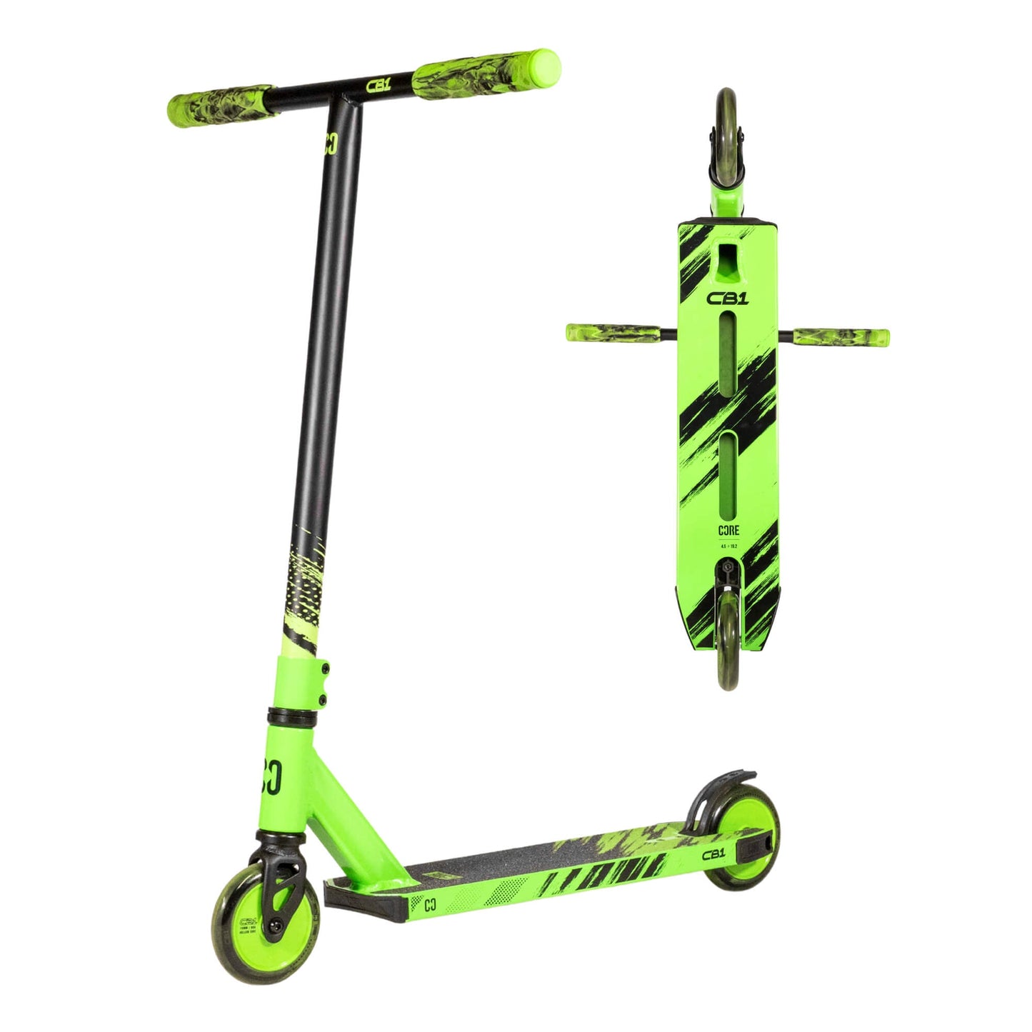 CORE CB1 Trottinette Freestyle Complète Noir et Vert