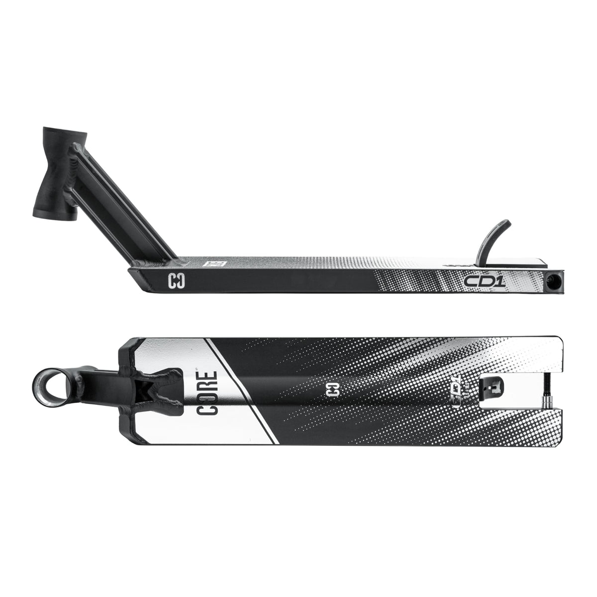 CORE CD1 deck trottinette freestyle noir et argent
