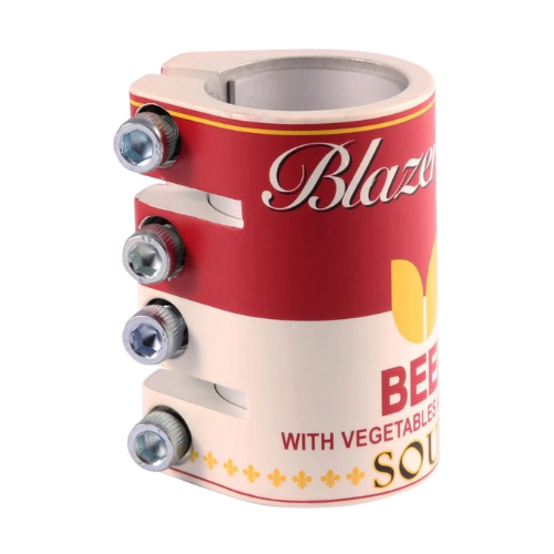 Blazer pro Collier de serrage Blanc et Rouge trottinette freestyle