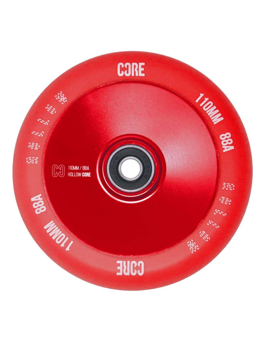 Roue CORE Hollowcore V2 Trottinette Freestyle 110mm rouge