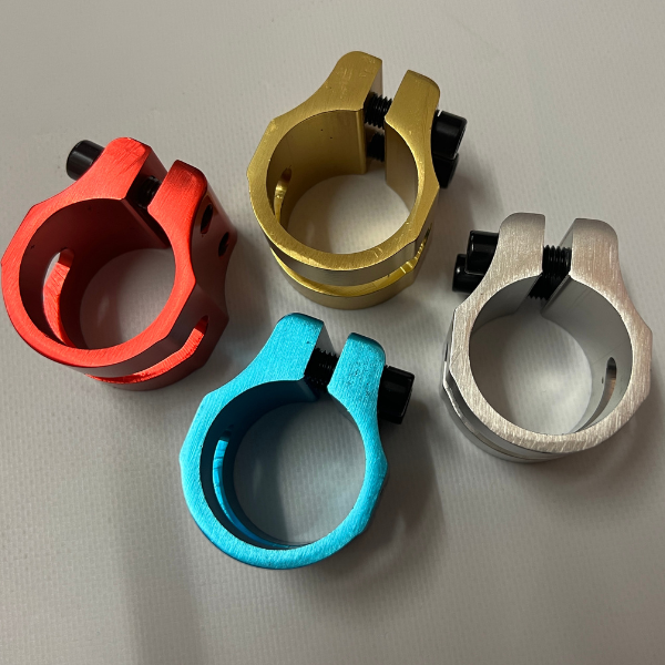 Fuzion Collier de serrage 2-vis trottinette freestyle Bleu