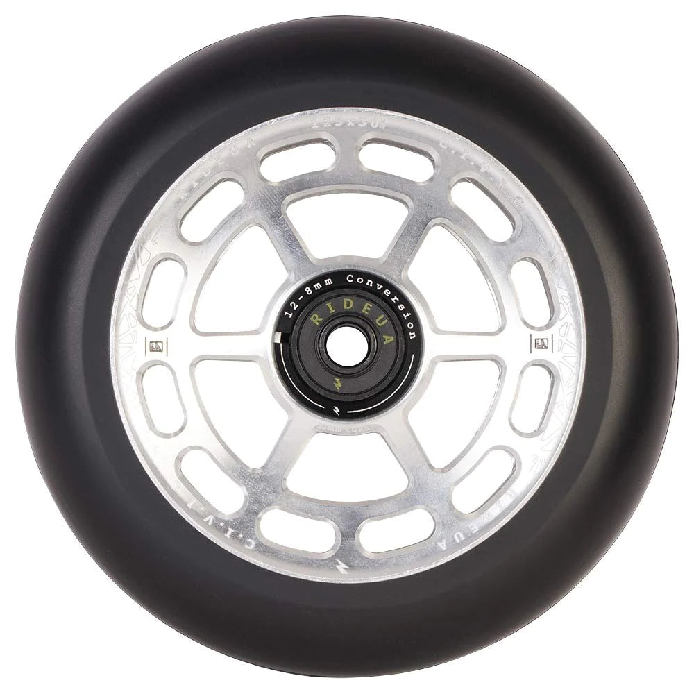 UrbanArtt Roue Civic Chrome 125mm trottinette freestyle paire 2x