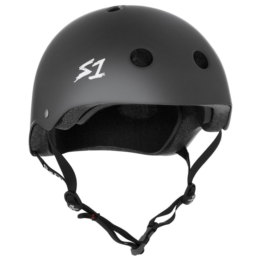 Casque S-One Mega Lifer Gris Foncé Mat – Skate, trottinette, roller — vue 1