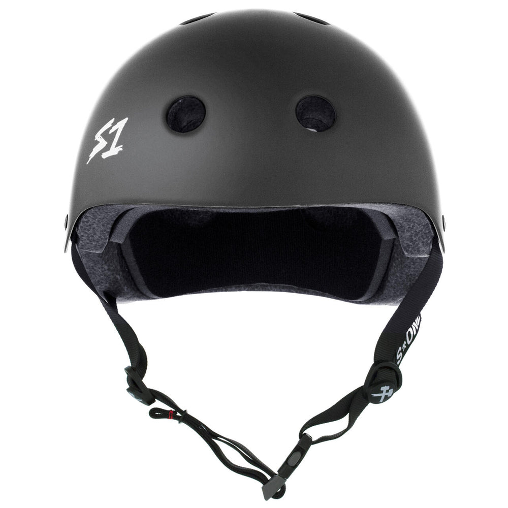 Casque S-One Mega Lifer Gris Foncé Mat – Skate, trottinette, roller — vue 2