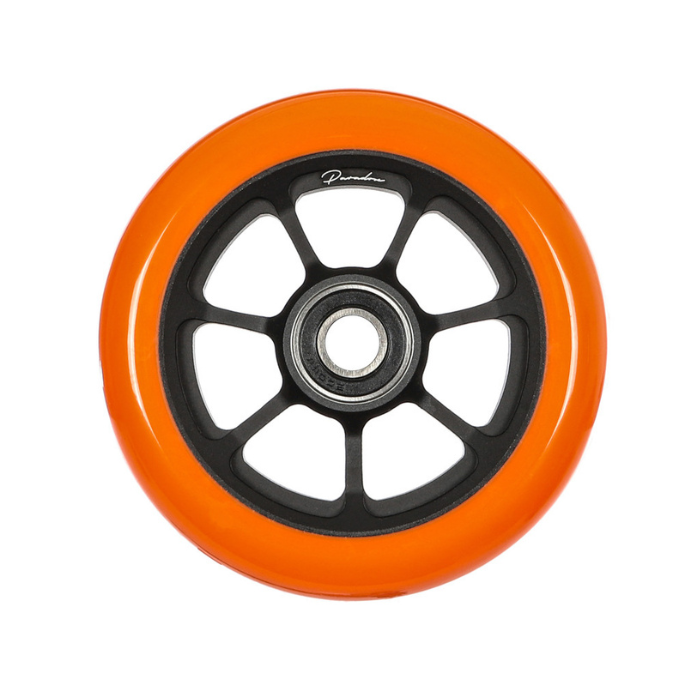 Roue Paradox Premium 120x24 12 STD Noir Orange trottinette freestyle