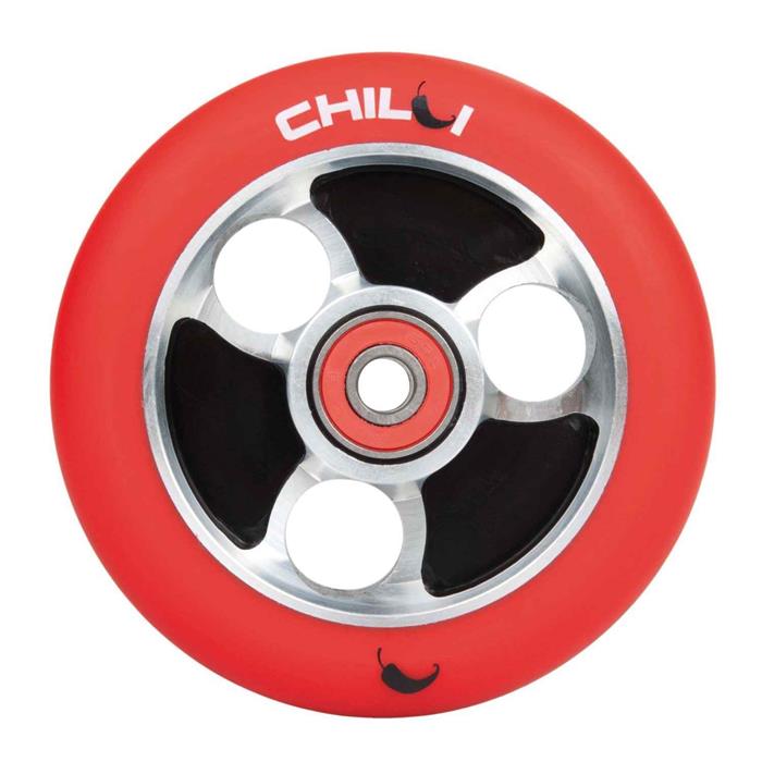 CHILLI Roue 100mm PARABOL rouge trottinette freestyle