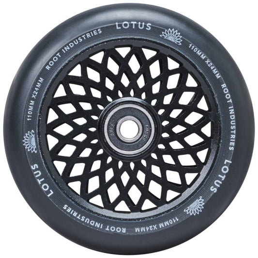 Root industrie roue lotus noir 110mm trottinette freestyle x2