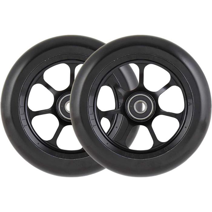Tilt roue Durare Spoke Stage 3 110mm noire trottinette freestyle PACK DE 2 — vue 1