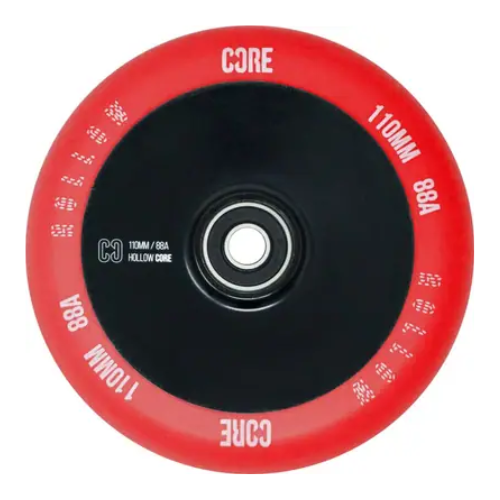 CORE Roue Hollowcore V2 noir et rouge 110mm Trottinette Freestyle