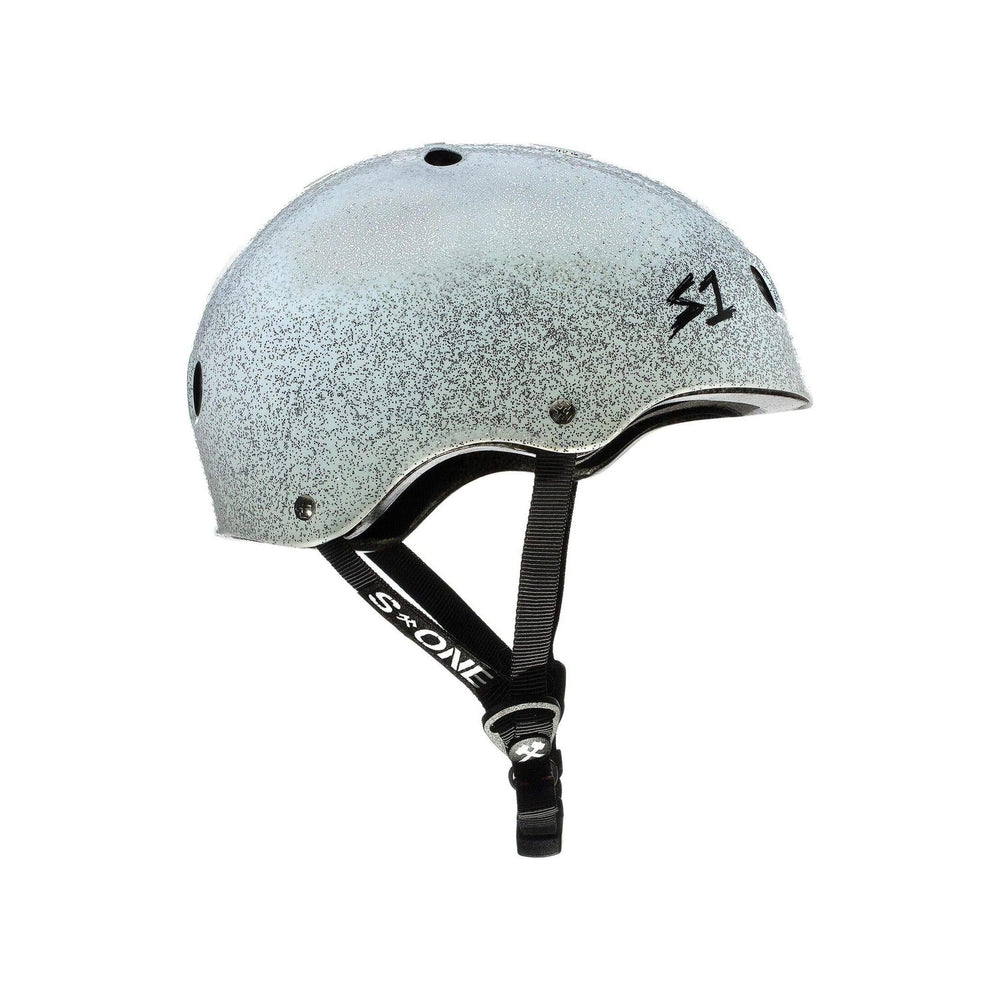 Casque S-One Lifer Blanc Pailleté – Skate, trottinette, roller — vue 2