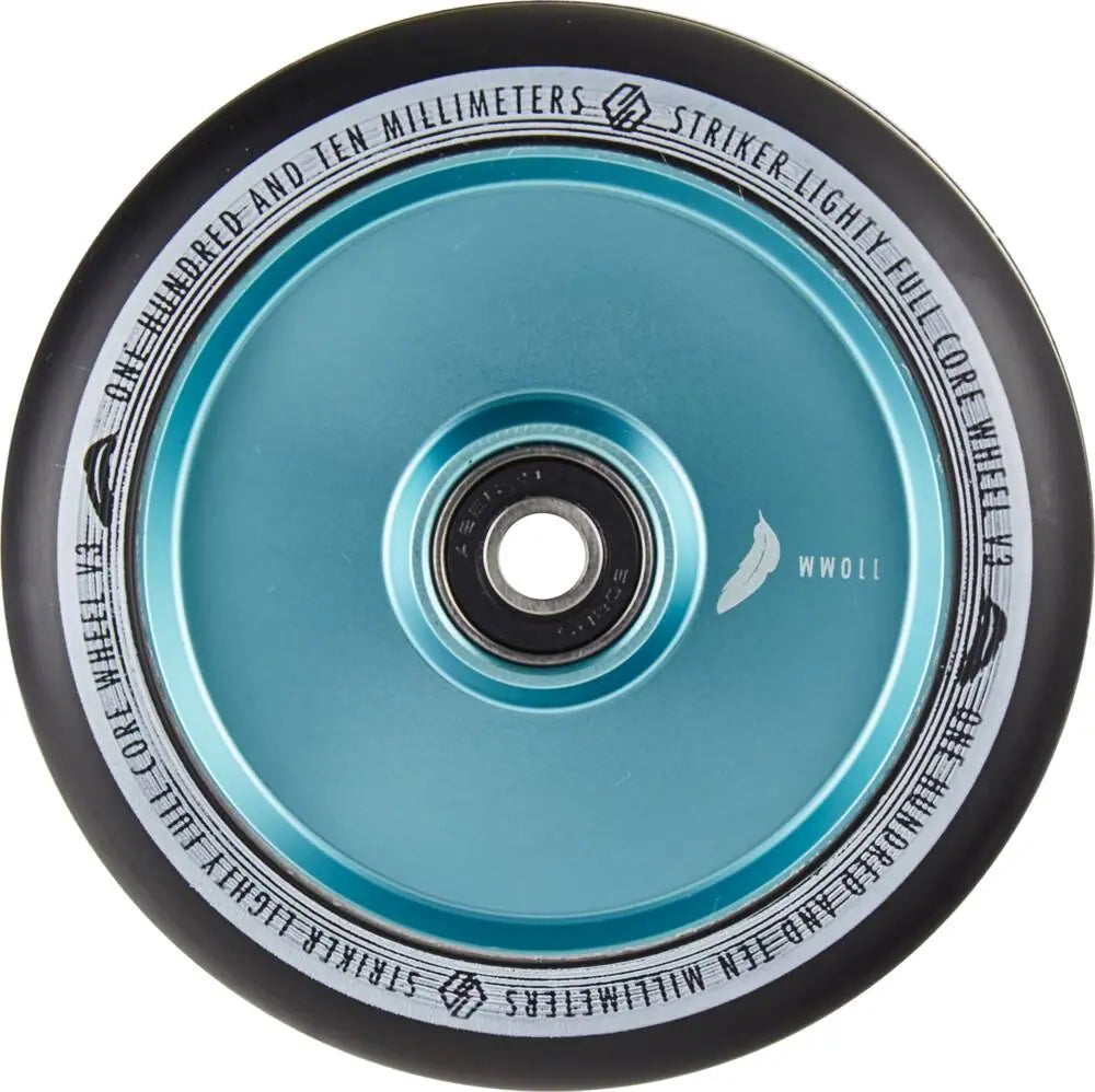 STRIKER Roue Lighty Fullcore V3 110mm - Teal 110mm trottinette freestyle x2