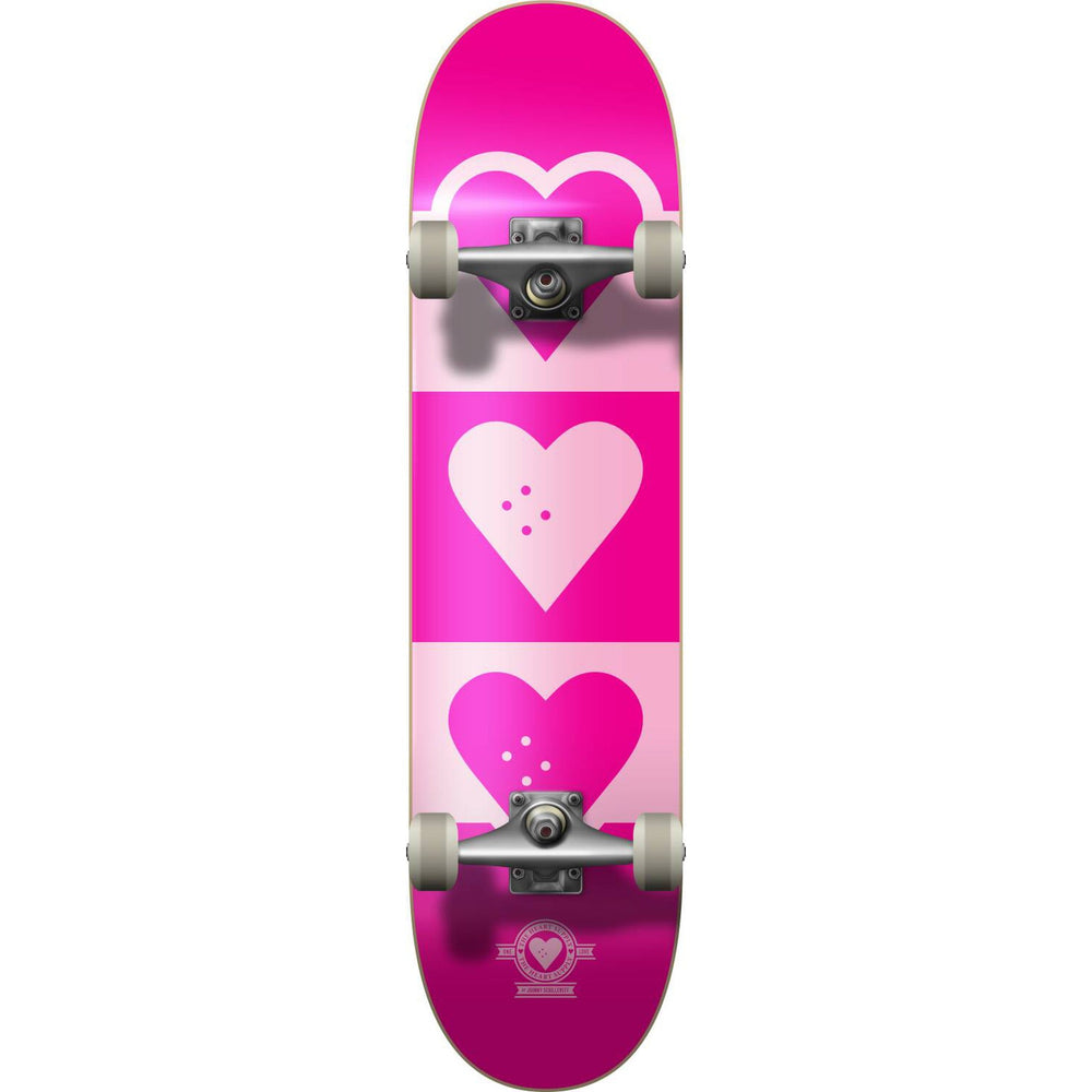 Heart Supply Quadron Logo Skateboard Complet Rose — vue 1