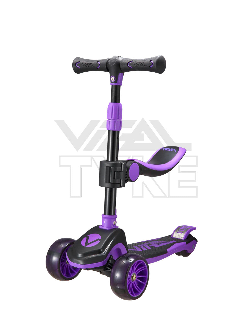 Vital Tyke Trottinette 3 roues Violet - La Cabane de la Glisse