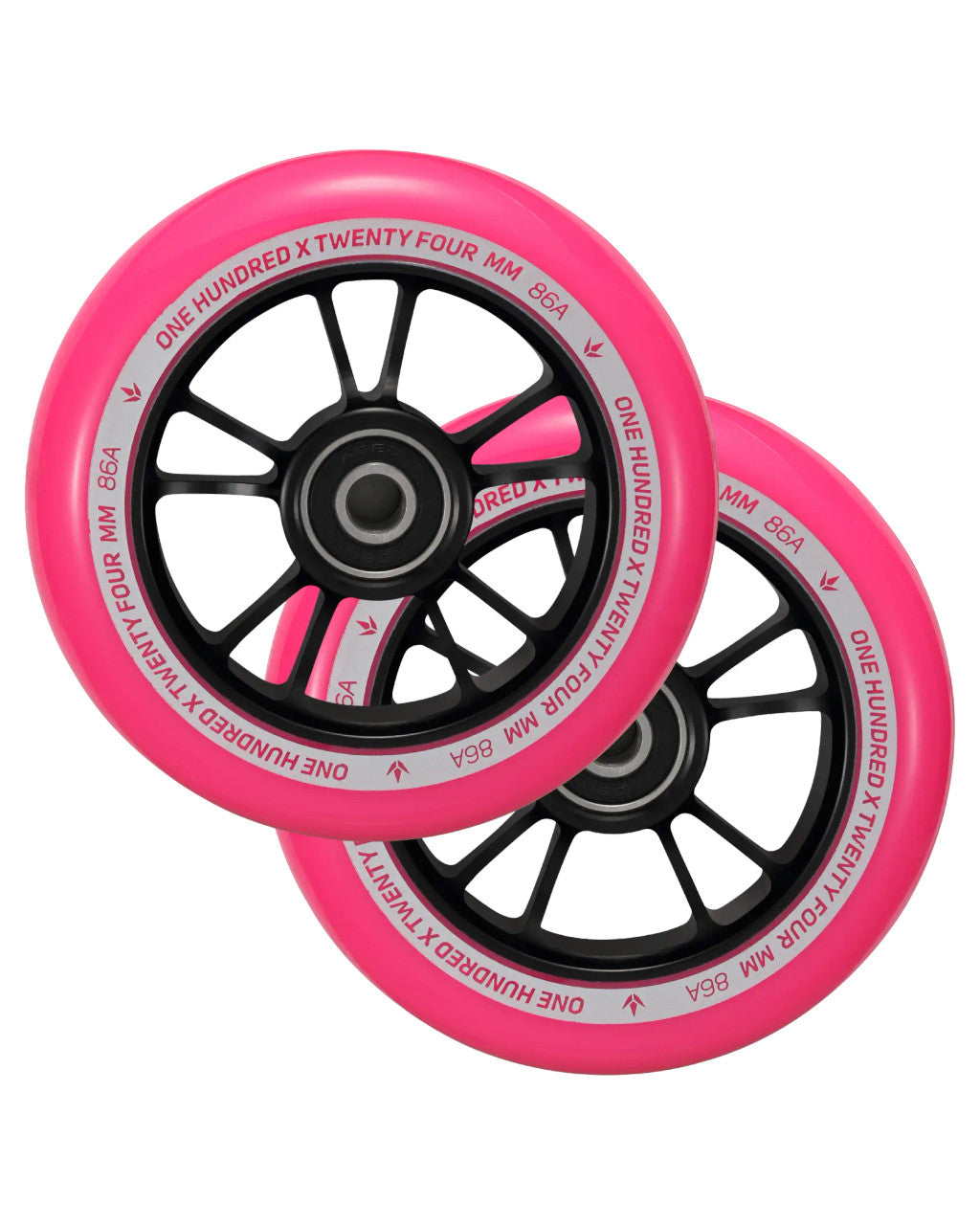 BLUNT Roue 100mm Noir et Rose paire - La Cabane de la Glisse
