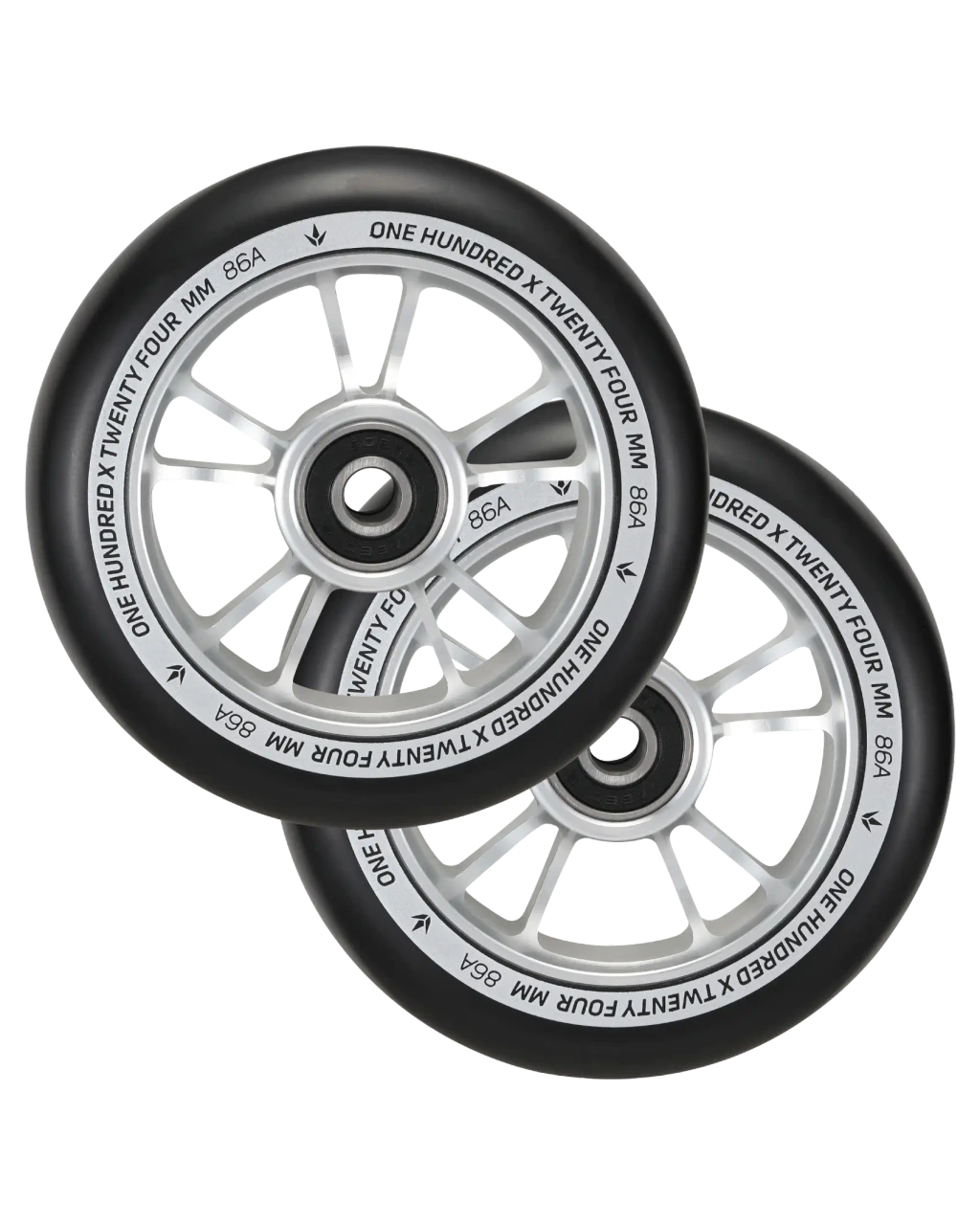BLUNT Roue 100mm Argent paire - La Cabane de la Glisse
