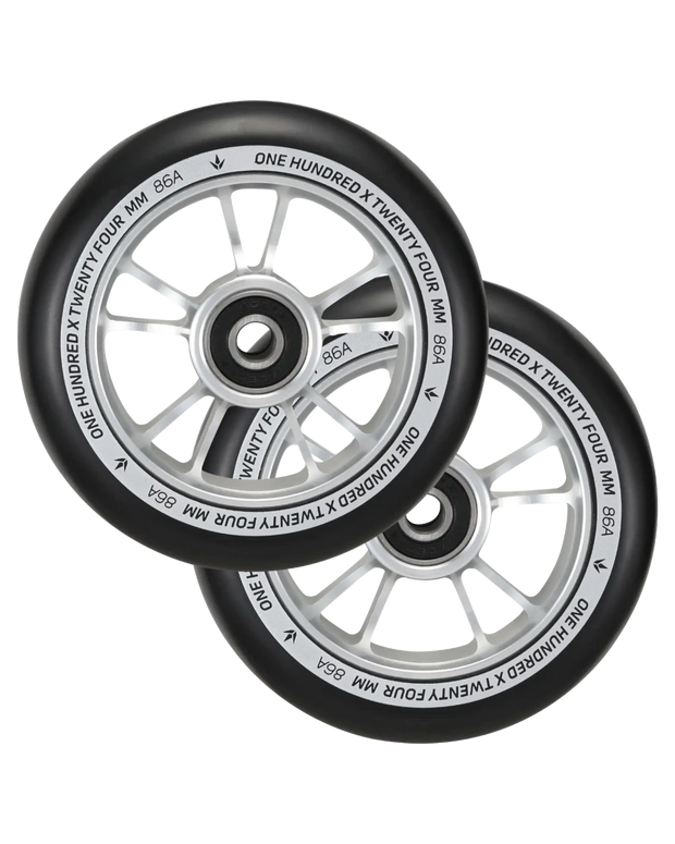 BLUNT Roue 100mm Argent paire - La Cabane de la Glisse
