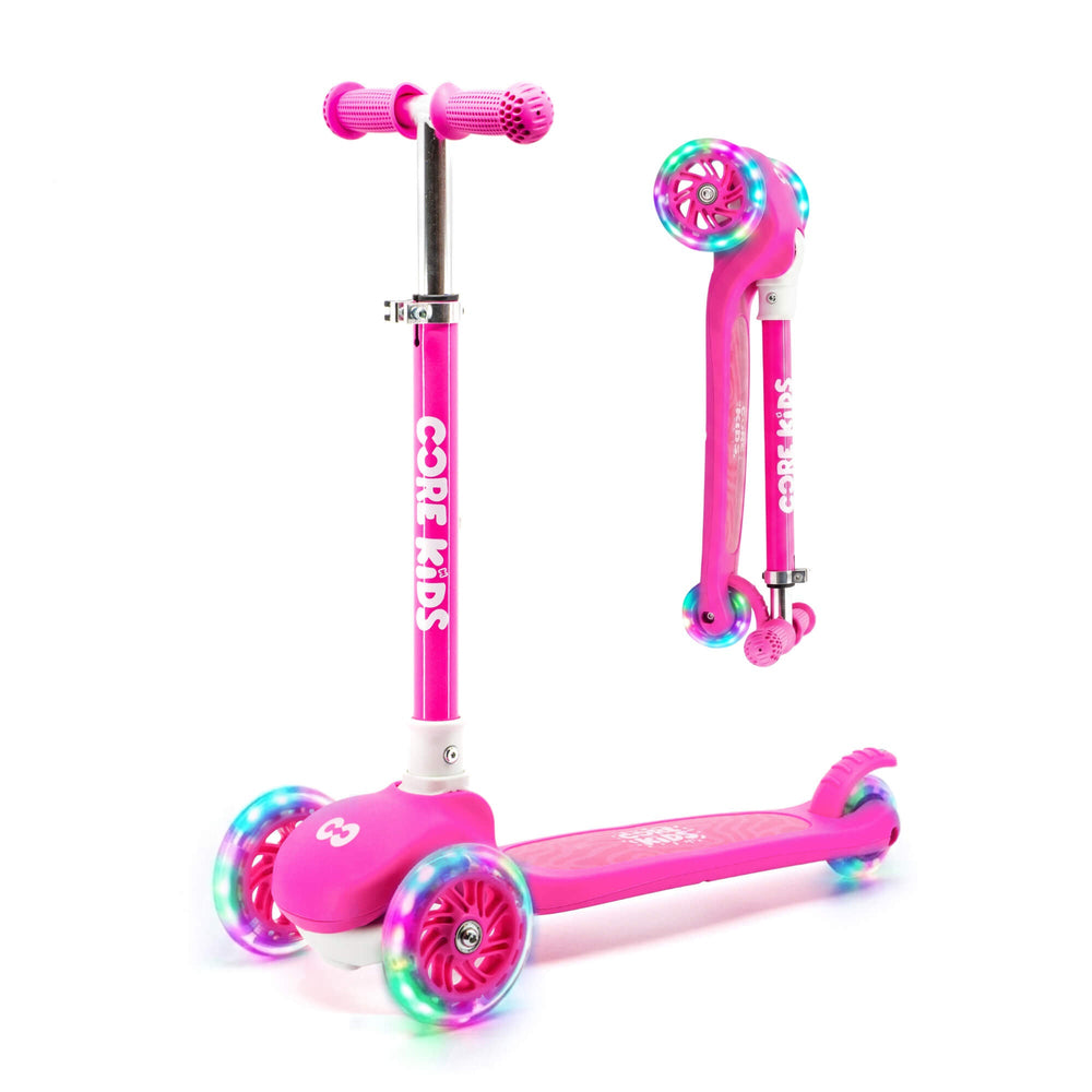 CORE Foldy 3 Roues Trottinette Enfant Rose — vue 1