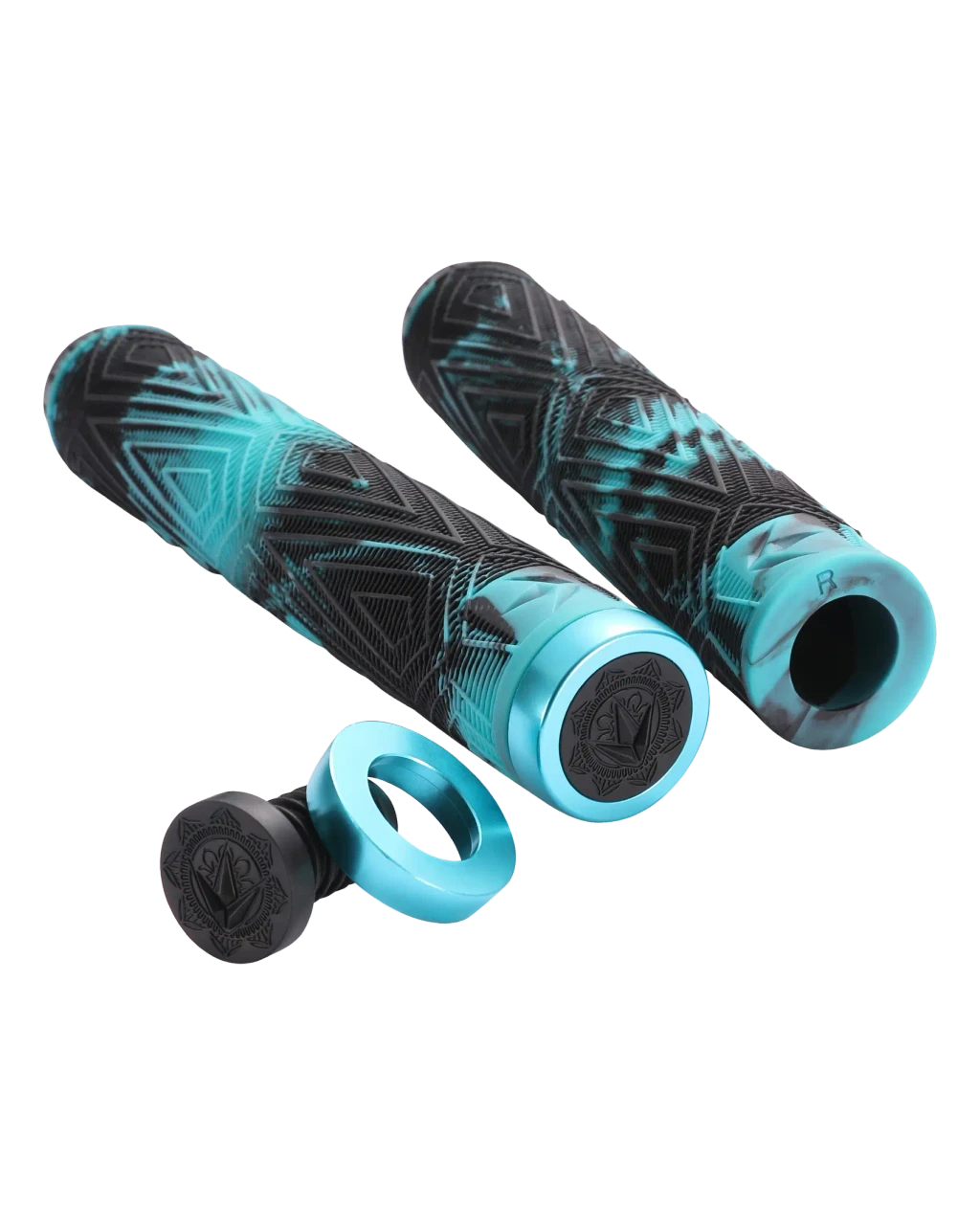 BLUNT Poignées Will Scott Noir Turquoise - La Cabane de la Glisse
