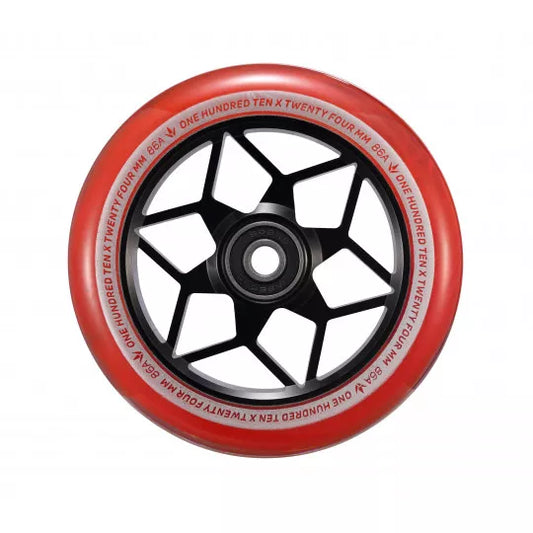 BLUNT roue DIAMOND smoke red (gomme rouge) 110mm trottinette freestyle