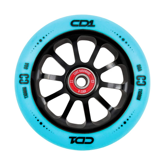 CORE CD1 Roue Trottinette Freestyle Bleu 110mm