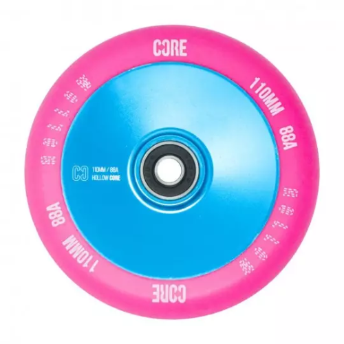 CORE Roue Hollowcore V2 Trottinette Freestyle Bleu et Rose 110mm trottinette freestyle