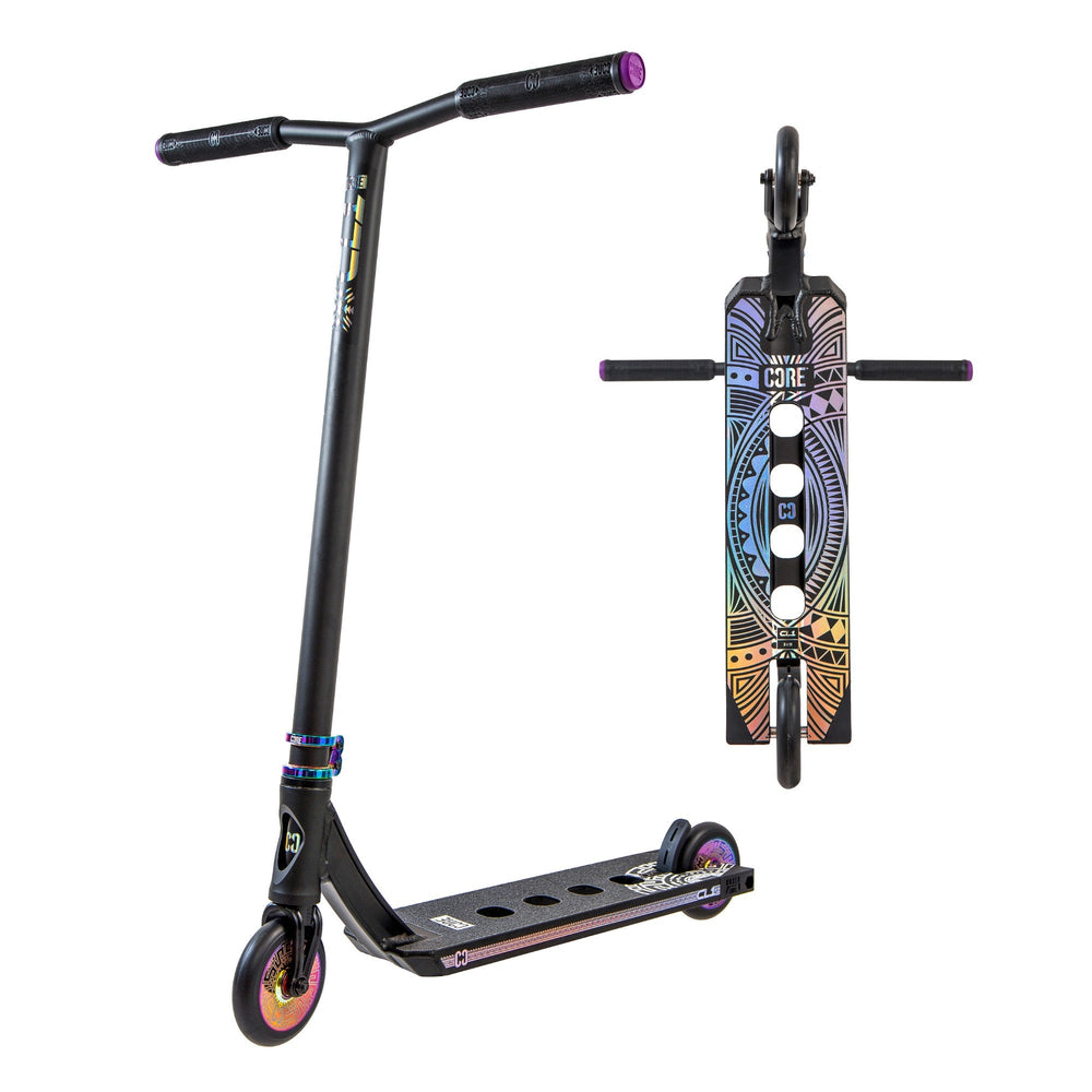 
CORE CL1 BLACK AND NEOCHROME STUNT SCOOTER — vue 1