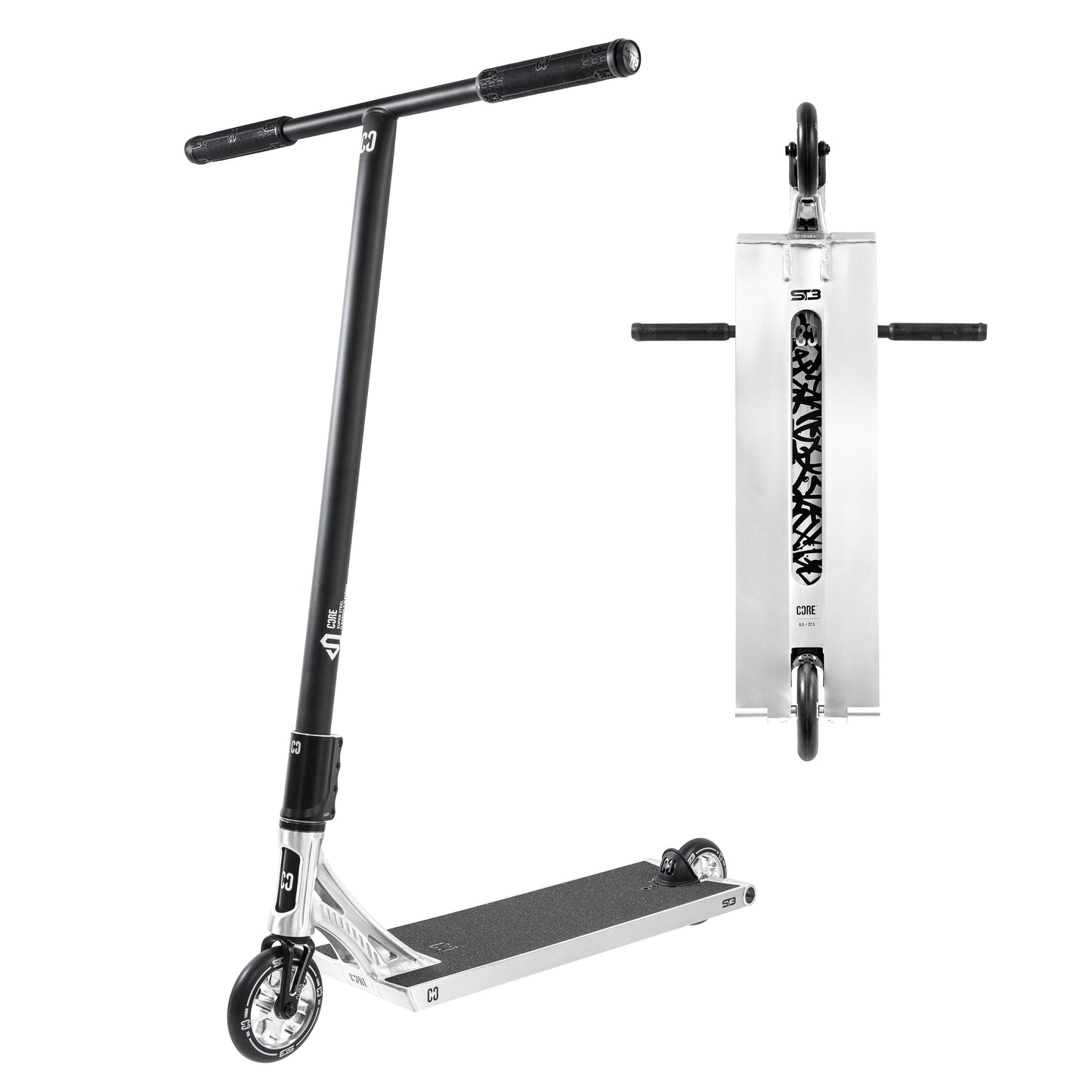 CORE ST3 trottinette freestyle complète polie