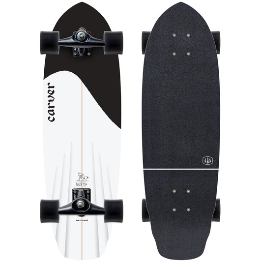 Carver Surfskate Black Tip 32.5 pouces