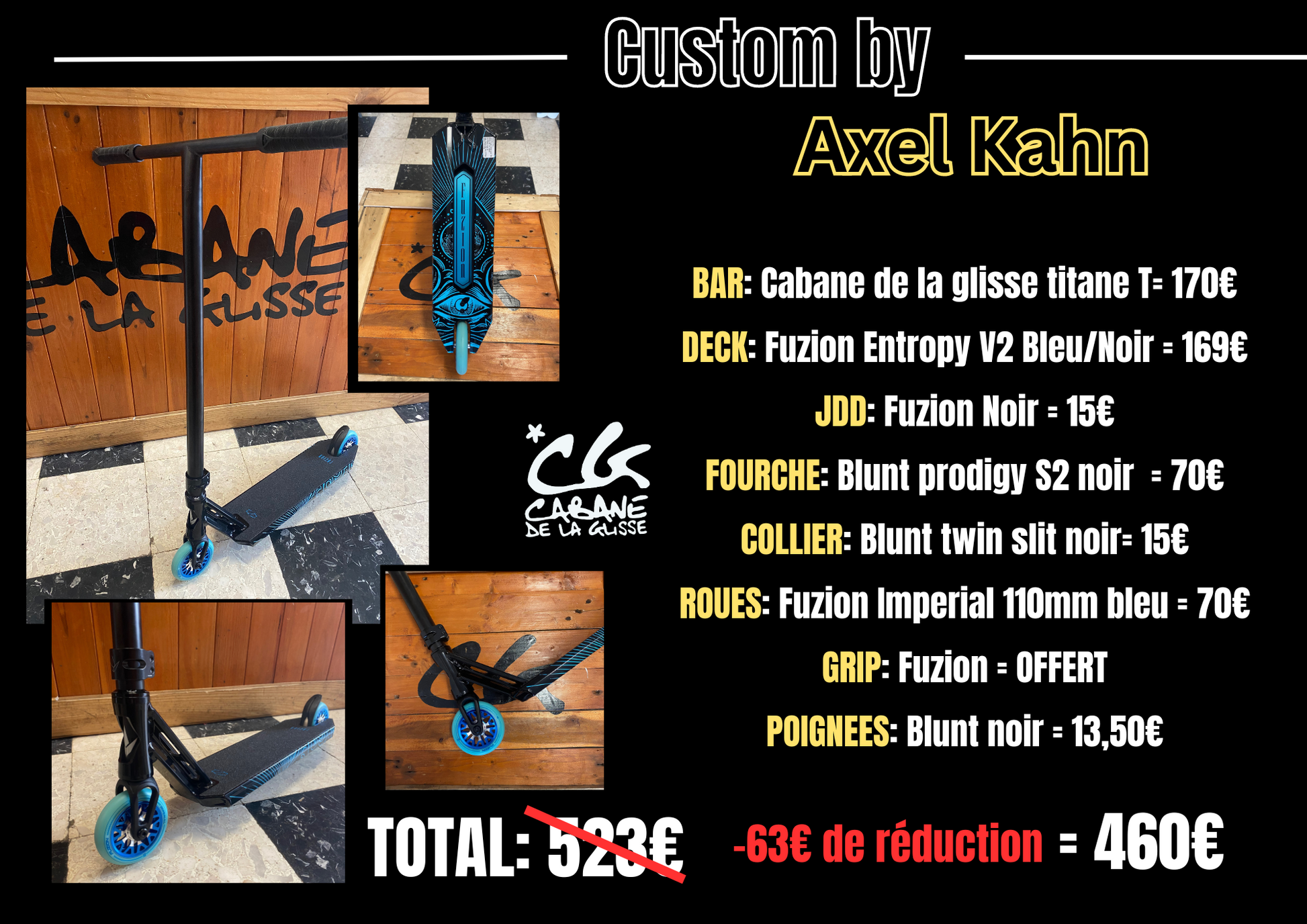 Trottinette freestyle Triad Street Custom Raw/Noir/Vert - Modèle complet haut de gamme | Versus Pro Shop Trottinette freestyle Triad Street Custom Raw/Noir/Vert - Modèle complet haut de gamme | Versus Pro Shop