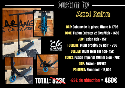 Trottinette freestyle custom build by Axel KAHN