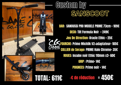Trottinette freestyle street custom by Sanscoot