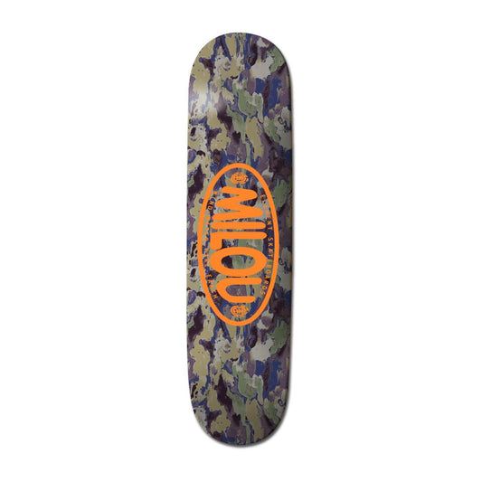Planche de skateboard Element Hidden Vincent Milou camo et orange