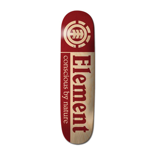 Planche de skateboard Element Section CBN bouleau et rouge 8″