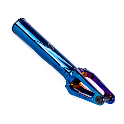 Fourche Ethic Merrow v3 SCS Bleu chrome trottinette freestyle