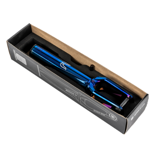 Fourche Ethic Merrow v3 SCS Bleu chrome trottinette freestyle